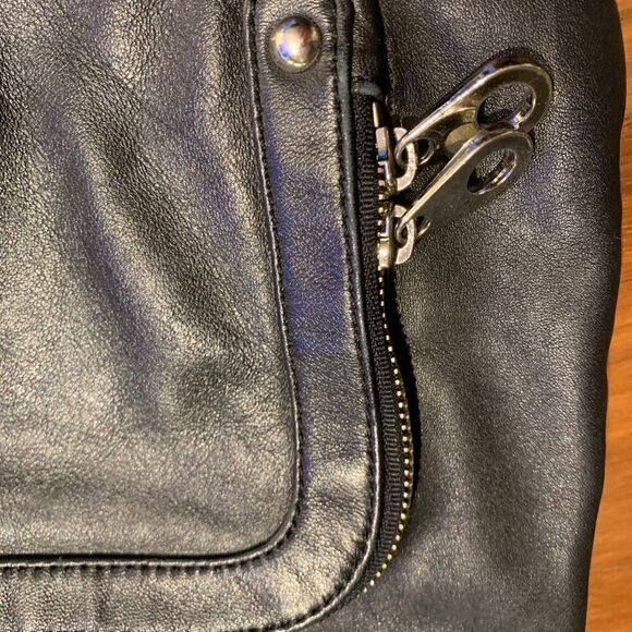 Danier leather purse bag satchel hobo EUC, black - Picture 5 of 16